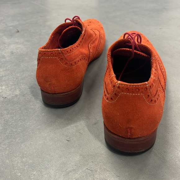 USED Paul Smith orange suede dip-dyed brogues Size 7 UK - Picture 4 of 16